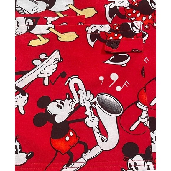 Disney Mickey Minnie Donald Scrub Top Large - Picture 9 of 9